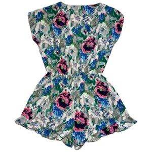Charlotte Russe Floral Printed Romper